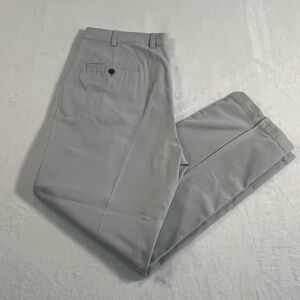 Brooks Brothers 346 Pleated Chino Pants Men’s 36x32 Gray Cotton Pants